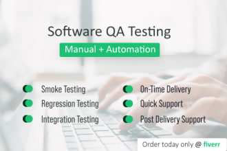 do manual and automate your web application