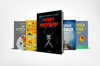 design professional book, e book or kindle book cover