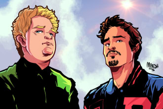 draw comic illustrations for you