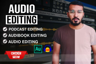 do any adobe audition or audacity job and podcast editing