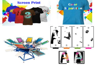 do color separation for screen printing