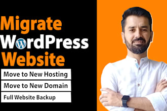 backup, transfer, migrate wordpress website to a new host or domain