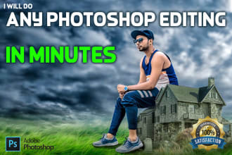 do any kind of photoshop editing in minutes
