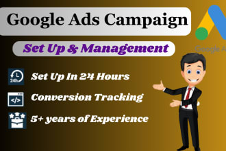 setup, manage and optimize your google ads PPC campaigns
