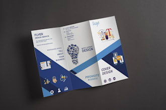 make corporate, modern and minimal flyer