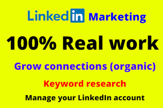 do linkedin marketing and grow connection for your business