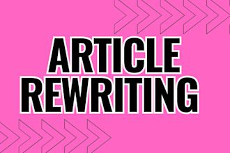 rewrite any article to a unique version