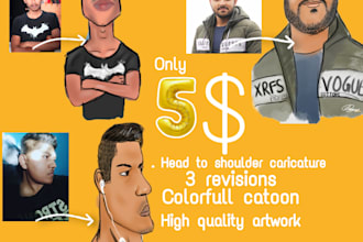 draw cartoon caricature and avatar
