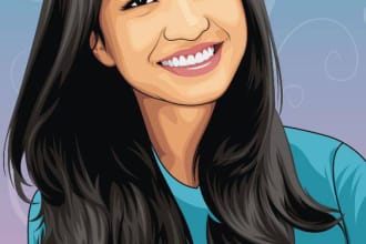 draw cartoon portrait vector avatar from your photo within 12 hours