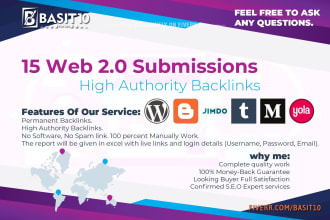 manually submit web 2 0 backlinks for SEO