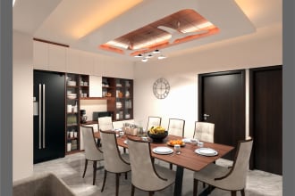 do interior design and realistic 3d renders of home, office