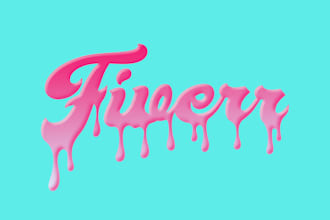 create a custom drip effect to your graphic art and fonts