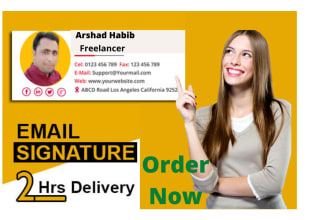 create an html email signature for gmail and outlook