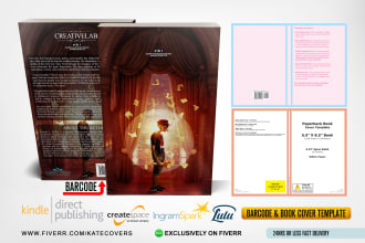 create a barcode and a cover template for your book isbn