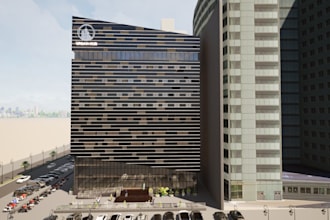 design mixed use high rise commercial building