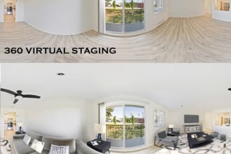 virtual staging for 360 image