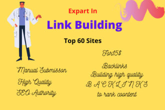 do high quality backlinks, link building manually