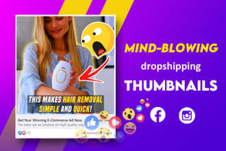 do dropshipping thumbnails for facebook and instagram