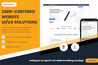 design website UI UX  modern responsive web design in figma