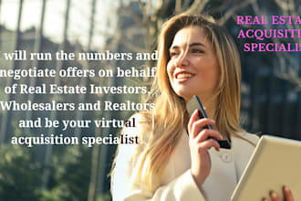 negotiate offers for  real estate investors and wholesalers