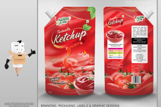 packaging, boxes dieline and label design