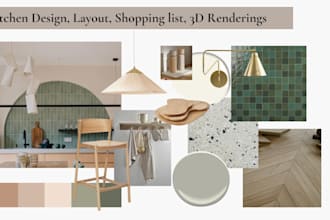 design your dream kitchen with layout and 3d render