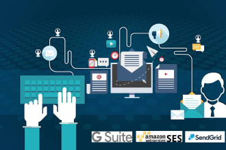 setup amazon ses, gsuite, sendgrid, sparkpost, zoho smtp