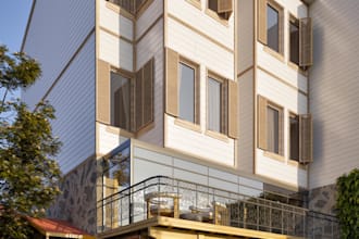 do realistic architecture residential exterior rendering