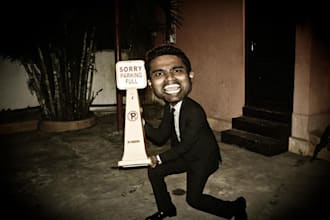 transform Your  Picture to Funny Big Head Characteristic Picture Just