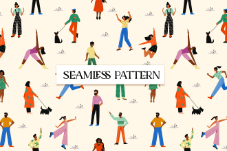 draw a vector seamless vector pattern design