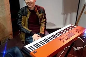 create and record an original groovy keyboard part for you