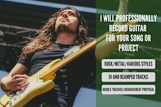professionally record guitar for your song or project