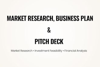 market research, business plan, and competitor analysis