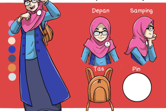 make a good character and illustration sheet