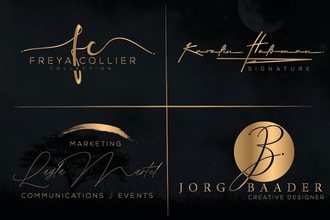 design unique luxury signature logo