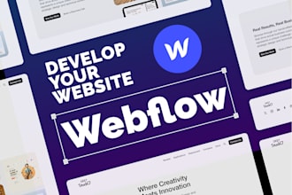 develop and design your professional webflow website