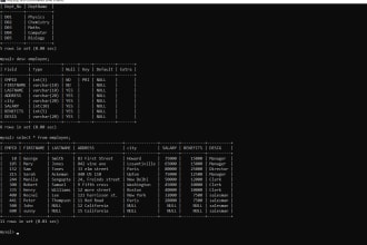 create mysql queries for your database, can edit, maintain your database