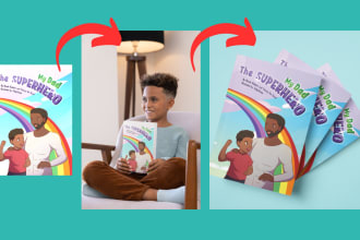 create 3d mockup design of your children book covers