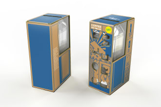 design any product packaging box mockup