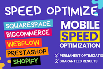 improve your shopify webflow prestashop bigcommece squarespace speed
