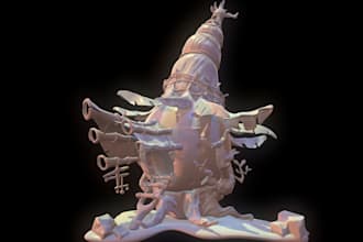 model 3d sculpting illustration game ready assets
