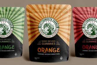 create cannabis, cbd, hemp product label and packaging