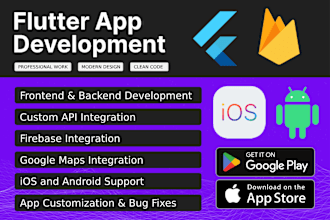 develop ios and android apps with flutter and firebase