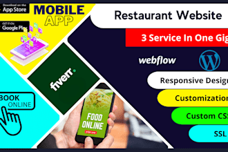 design restaurant, online ordering, and other websites using wordpress