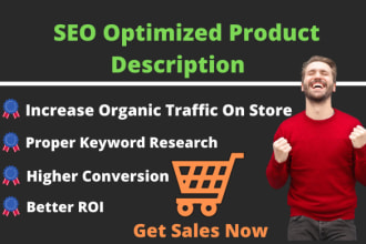 write SEO optimized product description for shopify ecommerce