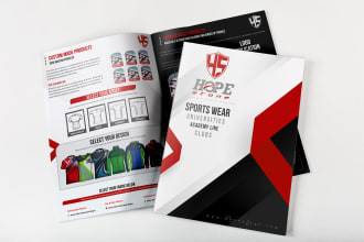 design professional product catalogue, flyer and brochure