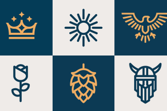 make simple minimalist monoline lineart geometric logo icon