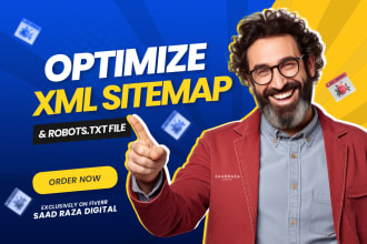 create optimize XML sitemap and robots txt for your website