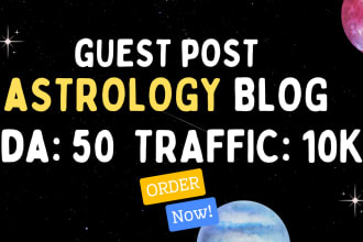 do a guest post on astrology website
