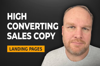 write high converting sales copy for landing pages